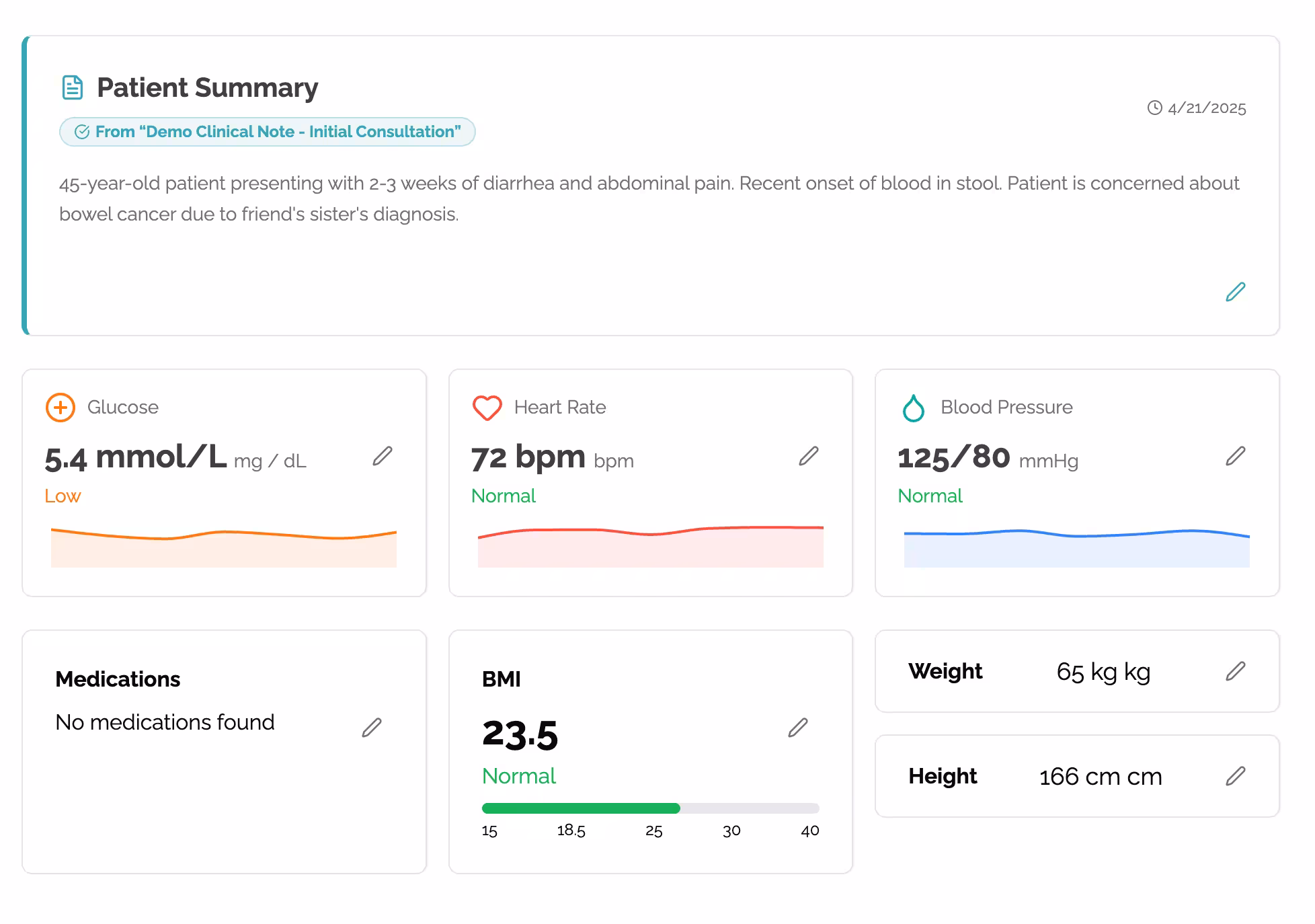 Health Metrics Extraction