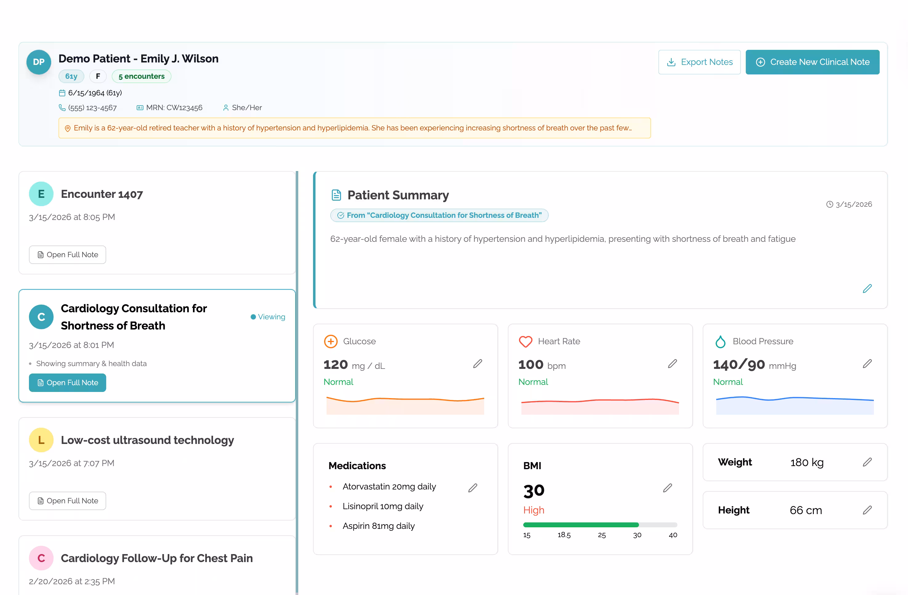 Patient dashboards