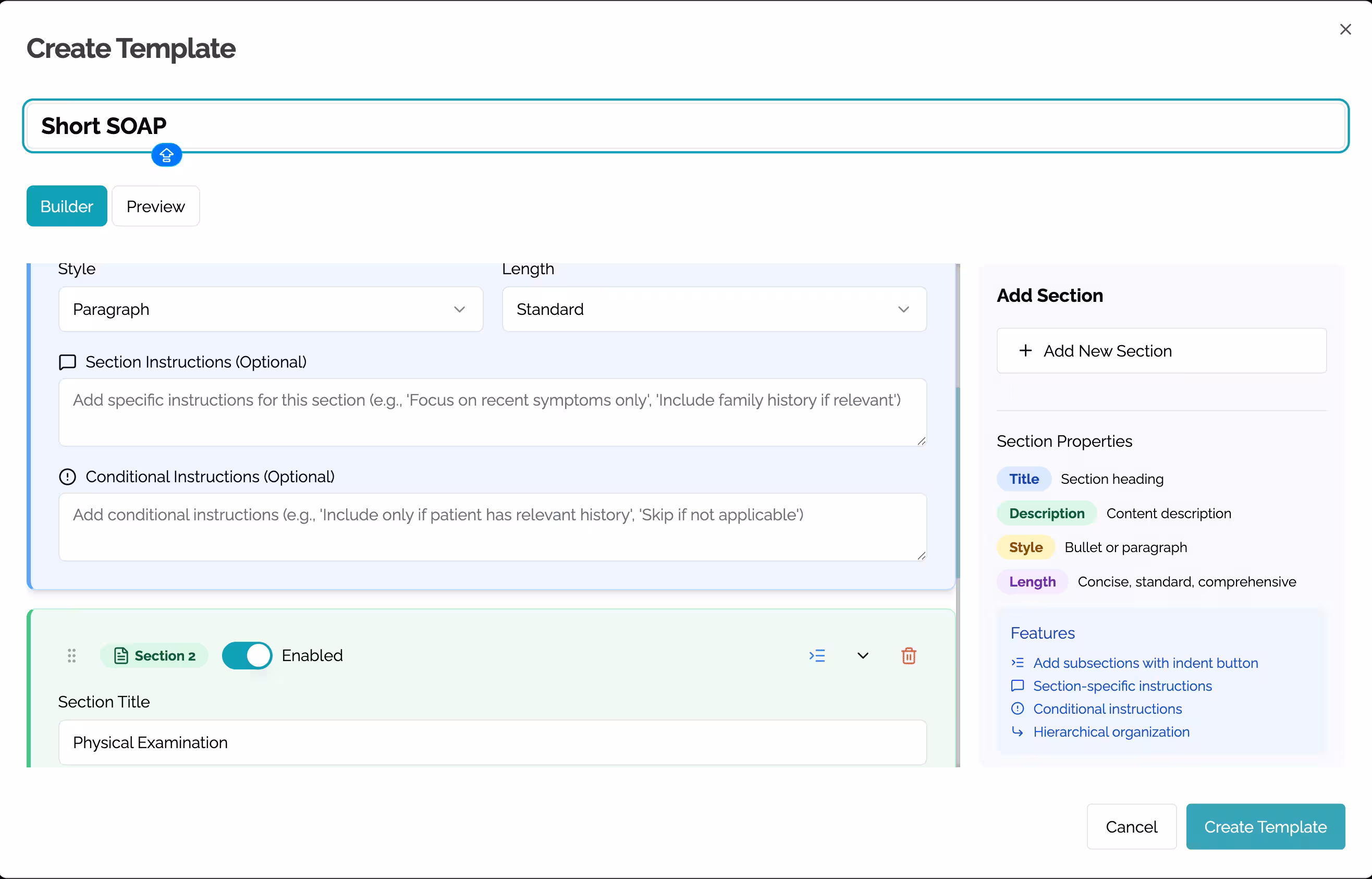 Template Builder